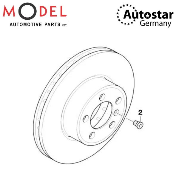 AUTOSTAR BRAKE DISC BMW BRAKE PARTS 34116750267