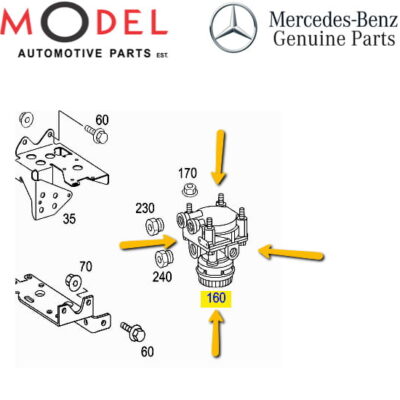 Mercedes-Benz Genuine Relay Valve