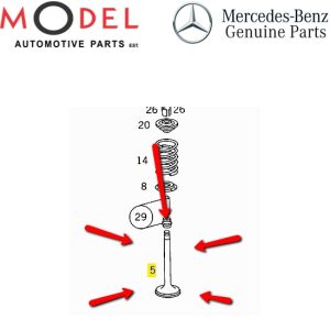 Mercedes-Benz Genuine Intake Valve 1020531601 / 1030531801