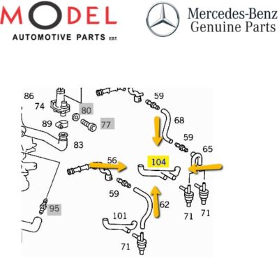 Mercedes-Benz Genuine Air Dust Hose - 1020943682