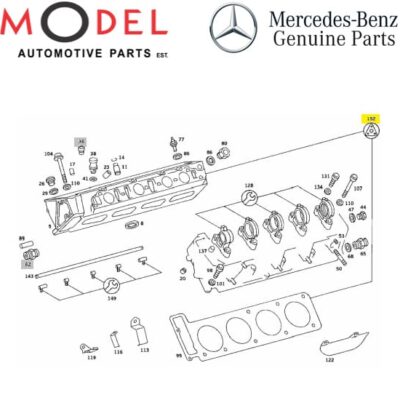 Mercedes-Benz Genuine Right Cylinder Head Gasket Kit 1170100380 / 1170104441