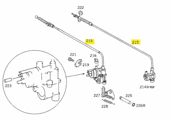 MERCEDES BENZ GENUINE CABLE 1243005730