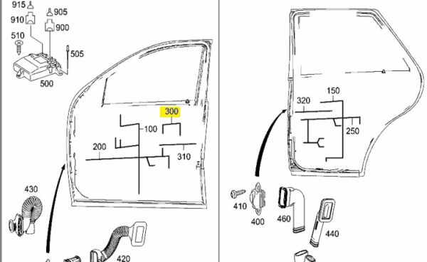 MERCEDES BENZ GENUINE ELECTRICAL WIRING HARNESS 1644406839