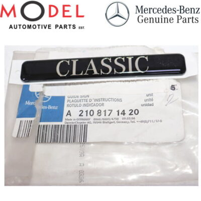 Mercedes Benz Genuine Classic Plate