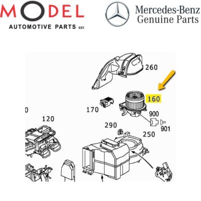 Mercedes-Benz Genuine Blower Motor 2308200214