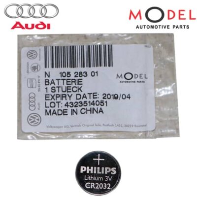 REMOTE MICROCELL BATTERY N10528301 / CR2032 FROM GENUINE AUDI PARTS