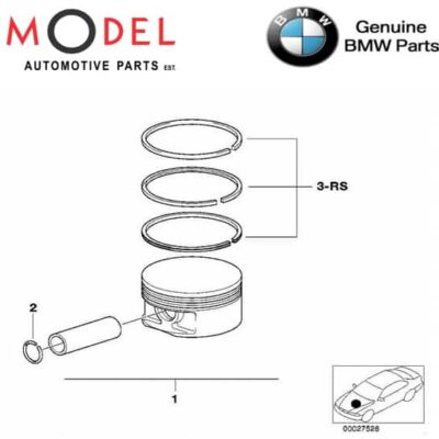 BMW Genuine Mahle Piston / 11257832688