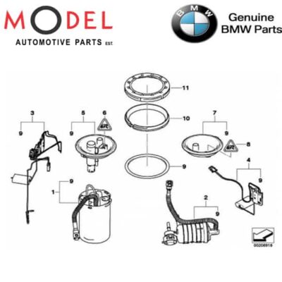 BMW Genuine Delivery Unit With In-Tank Pump Right - 16146766163