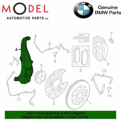 BMW Genuine Steering Knuckle Carrier Left 31212284053