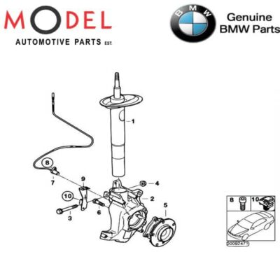 BMW Genuine Front Right Spring Strut / 31316765068