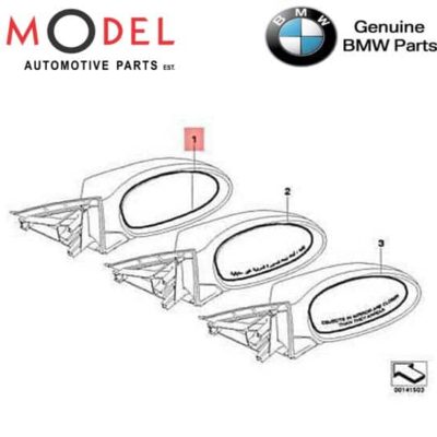 BMW Genuine Mirror Glass Heated Wide-Angle Right 51167132744