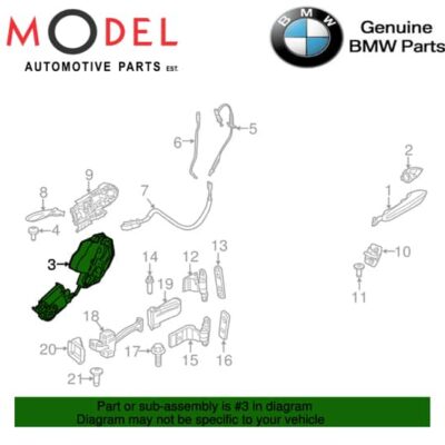 BMW Genuine Lock Rear Left