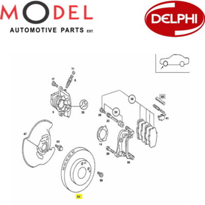 Delphi Brake Disc For Mercedes-Benz