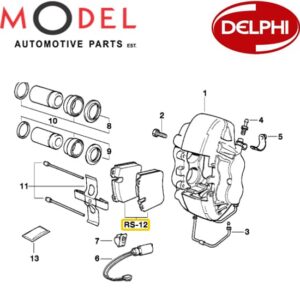 Delphi Brake Pad Set LP0908 / 34111160708