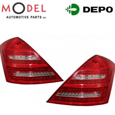 DEPO Tail Lamp LED Facelift S63 AMG 2012 Look With Assembly Set 2218201364 / 2218201464 W221 06-09