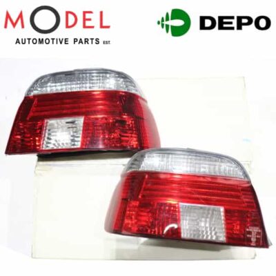 Depo Tail Light Set For BMW 63218363557/ 63218363558 ( Red & Clear )