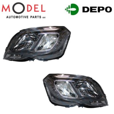 Depo Left & Right Headlight Normal Set 2048200939 / 2048201039 GLK 2013-2017