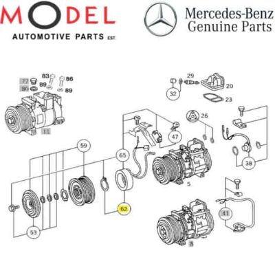 Mercedes-Benz Genuine Compressor Magnet Parts Kit 0001311488