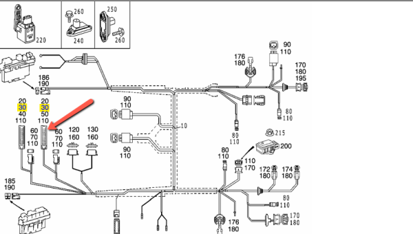 MERCEDES BENZ GENUINE CAP ELECTRIC SYSTEM / 0015452703