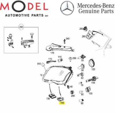 Mercedes-Benz Genuine Left Xenon Light Power Supply Control Unit - 2048703226