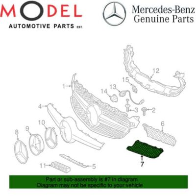 Mercedes-Benz Genuine Radiator Beam Bottom Right 2058882260