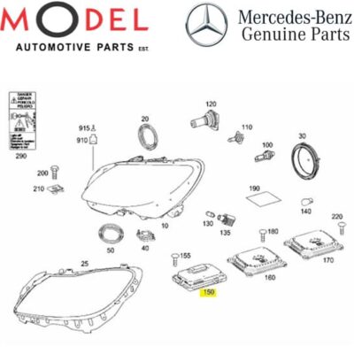 Mercedes-Benz Genuine Light Range Adjuster Control Unit - 2169009000