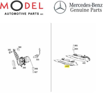 Mercedes-Benz Genuine Cover Bumper Area Left 2218852723