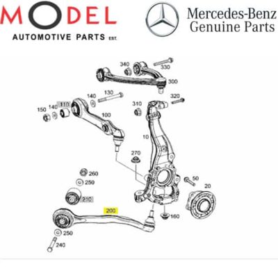 Mercedes-Benz Genuine Strut Rod Left