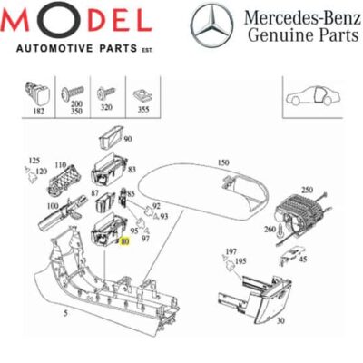 Mercedes-Benz Genuine Housing Ashtray