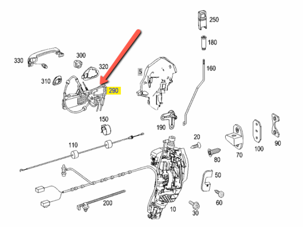 MERCEDES BENZ GENUINE BEARING SUSPENSION 2407600534