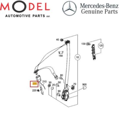 Mercedes-Benz Genuine Seat Belt Lock 2478600169 9051