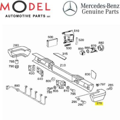 Mercedes-Benz Genuine Corner Section Rear Left - 4638850103