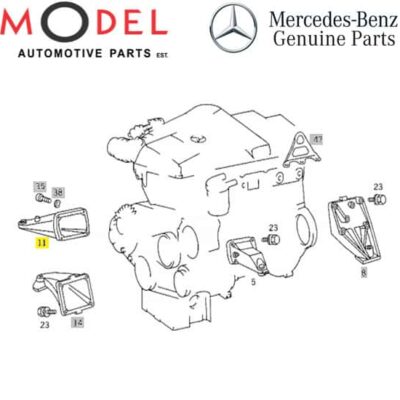 Mercedes-Benz Genuine Engine Support Right 6032235304