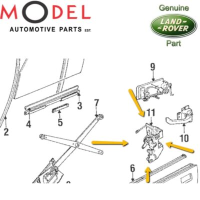 Range Rover Genuine Front Left Door Latch Assembly MTC7592