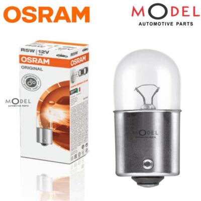BULB FOR SIGNAL LAMPS WITH METAL BASE R5W 12V 5W BASE BA15s FROM OSRAM 5007