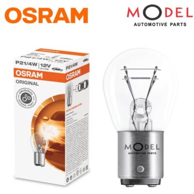 BULB FOR SIGNAL LAMPS WITH METAL BASE P21/4W 12V 21/4W BASE BAZ15d FROM OSRAM 7225