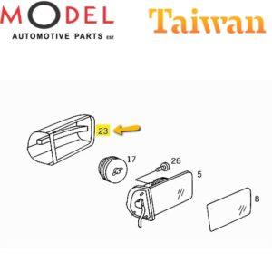 Taiwan Right Rearview Mirror Housing 2028100264 / 2028110260