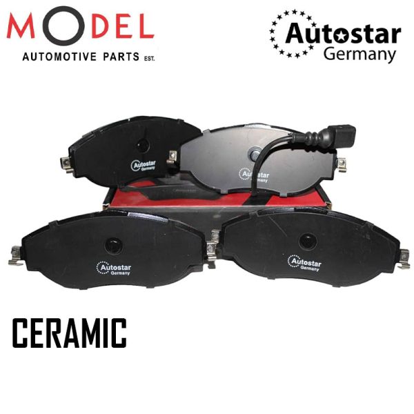 Autostar Front Brake Pad Set For Audi-Volkswagen JZW698151AT Ceramic