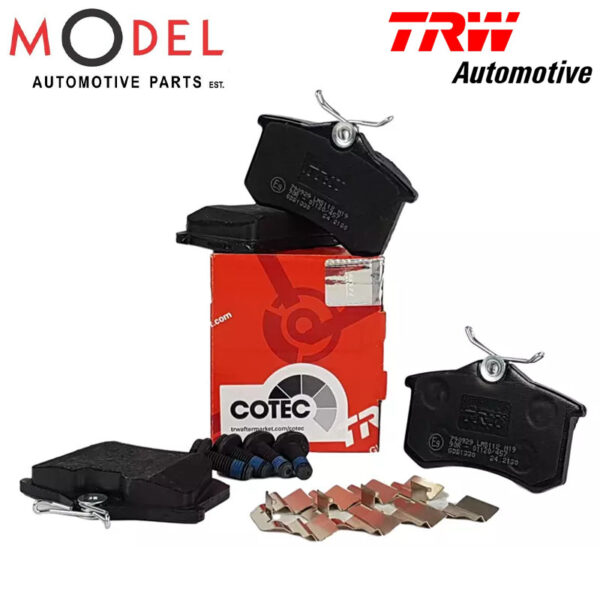 TRW Rear Brake Pad Set For Audi-Volkswagen 1J0698451P / 5C0698451