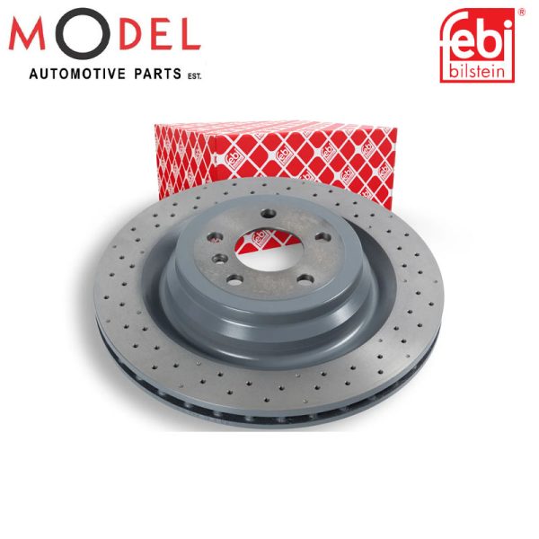 Febi Rear Left or Right Brake Disc for Mercedes-Benz 106606 / 1664230312