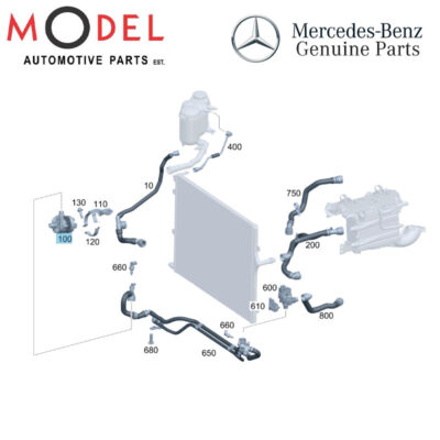 Mercedes-Benz Genuine Additional Water Pump ATC / GTC 0005000801