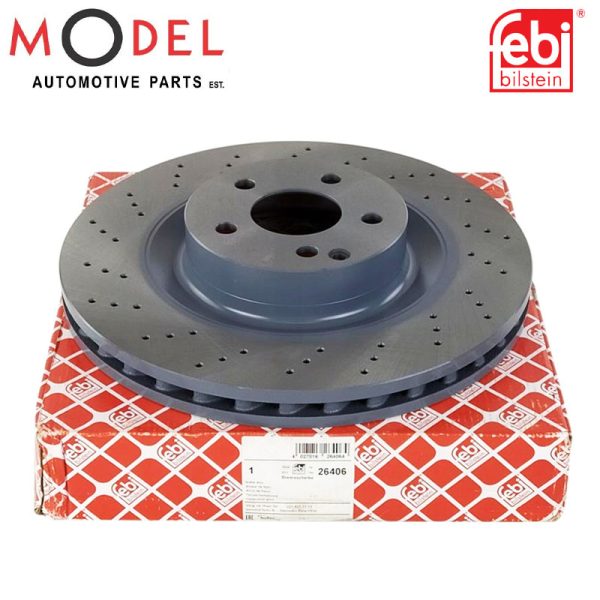 Febi Front Single Brake Disc for Mercedes 2214211612