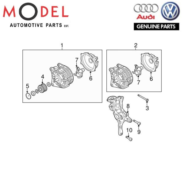 AUDI / VOLKSWAGEN GENUINE ALTERNATOR -EXCHANGE 06J903024AX