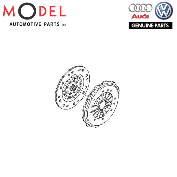 AUDI / VOLKSWAGEN GENUINE CLUTCH AND PRESSURE PLATE KIT 022141015C