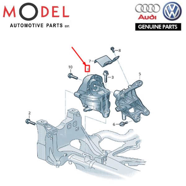 AUDI / VOLKSWAGEN GENUINE ENGINE MOUNTING RH 4F0199382BQ