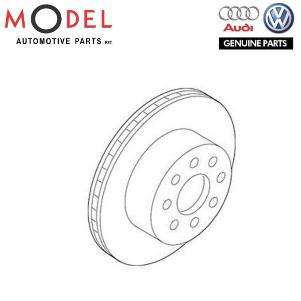 AUDI / VOLKSWAGEN GENUINE FRONT BRAKE DISC 4M8615301D