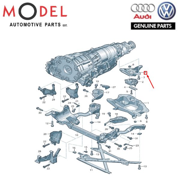 AUDI / VOLKSWAGEN GENUINE GEAR MOUNT 8K0399115BS