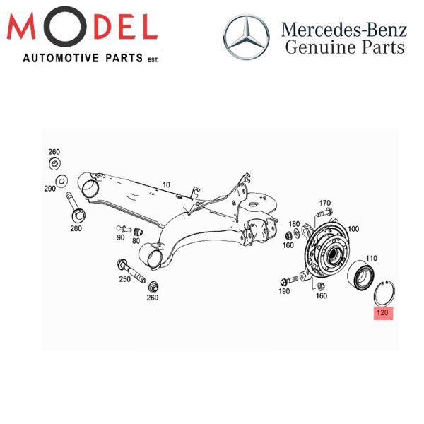 Mercedes-Benz Genuine WHEEL HUB RING N000472095000