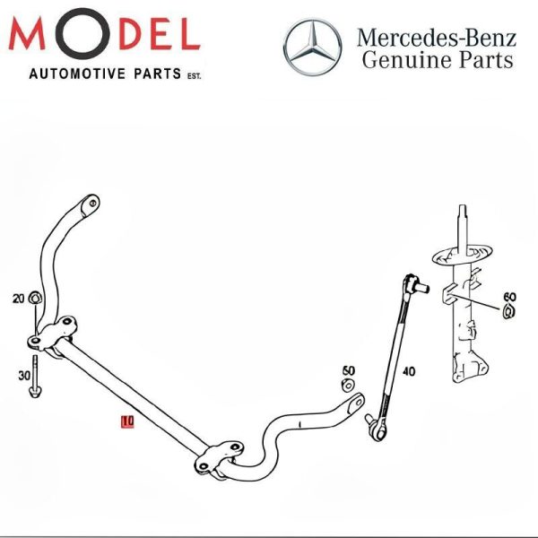 Mercedes-Benz Genuine TORSION BAR 2043232965