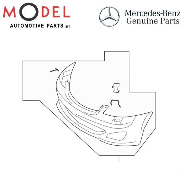 Mercedes-Benz Genuine TRIM BUMPER 2218805640/9999